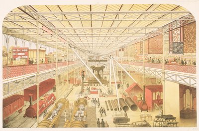 The British Machinery Department, Class 5 of the Great Industrial Exhibition of All Nations, 1851, engraved by the artist, pub. by Ackermann und Co., 1851 by Charles Burton